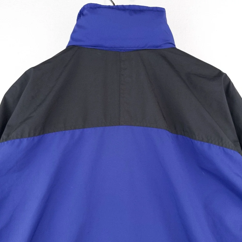 90's Vtg The North Face Mens S Royal Blue Black Hydrenaline Packable Hood Jacket